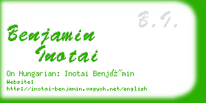 benjamin inotai business card